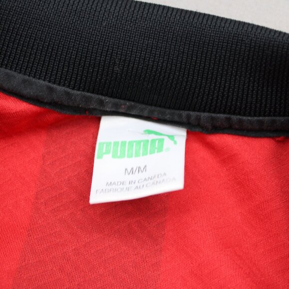 Vintage Puma Soccer Jersey - Red and Black Pinstripe Number 7 - Men's Medium - Picture 9 of 9